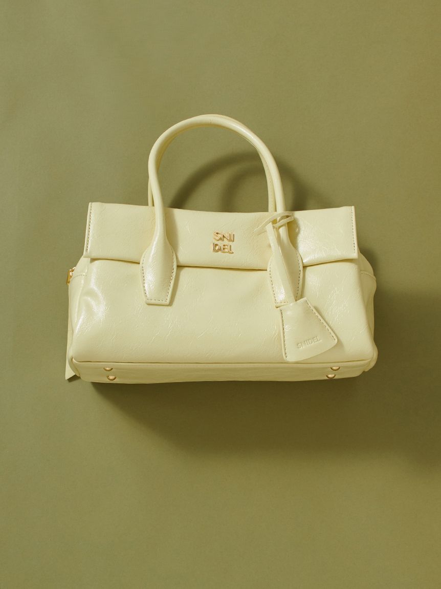 snidel♡フラップボストンバッグ アイボリー フラップボストンバッグ(ショルダーバッグ)｜バッグ｜SNIDEL