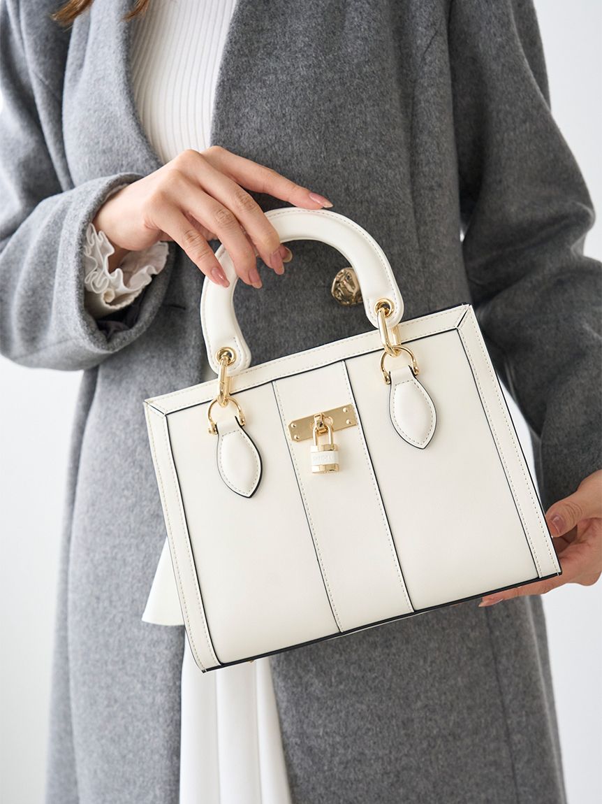 スクエアパッドロックバッグ(ハンドバッグ)｜バッグ｜SNIDEL