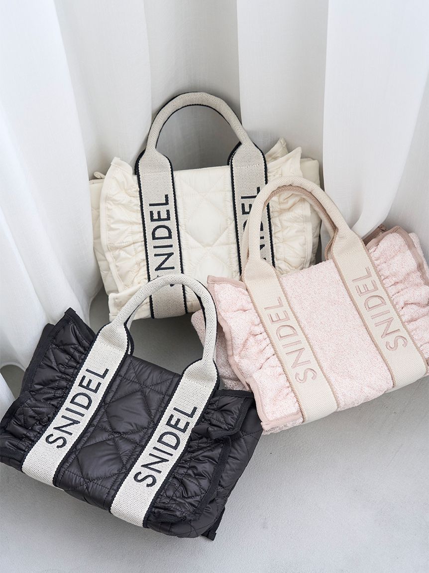 フリルキルティングロゴバッグ SNIDEL｜フリルキルティングロゴバッグ | Rakuten Fashion(楽天