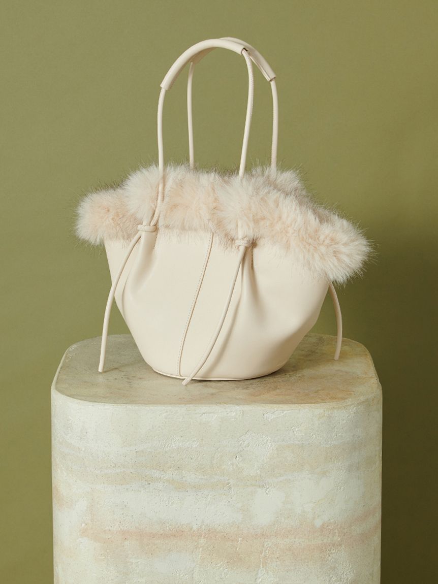 バケット型ファーハンドバッグ ファーバケットバッグ(ハンドバッグ)｜バッグ｜SNIDEL