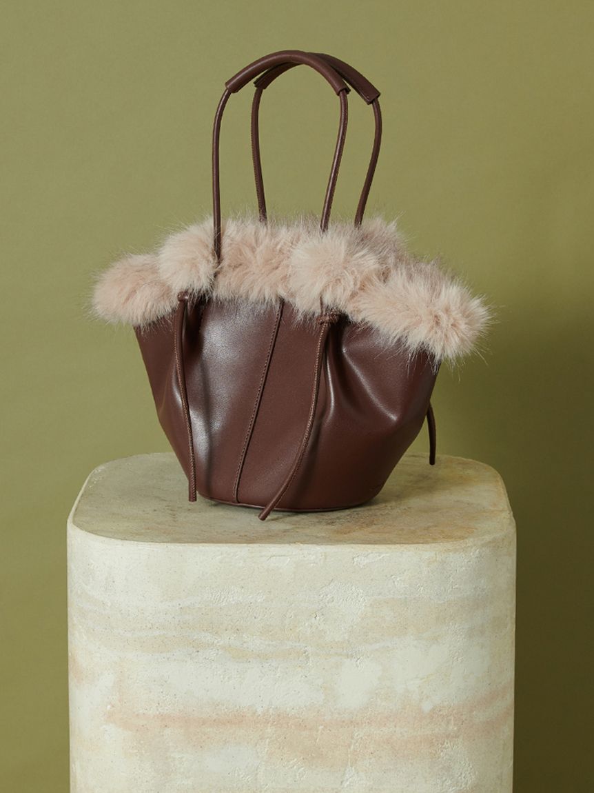バケット型ファーハンドバッグ ファーバケットバッグ(ハンドバッグ)｜バッグ｜SNIDEL