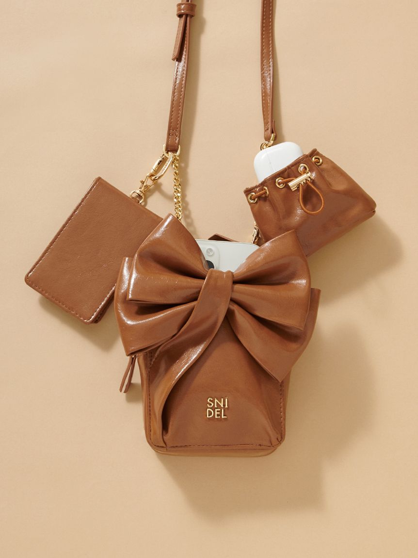 リボンマルチショルダー&ケースセット(ショルダーバッグ