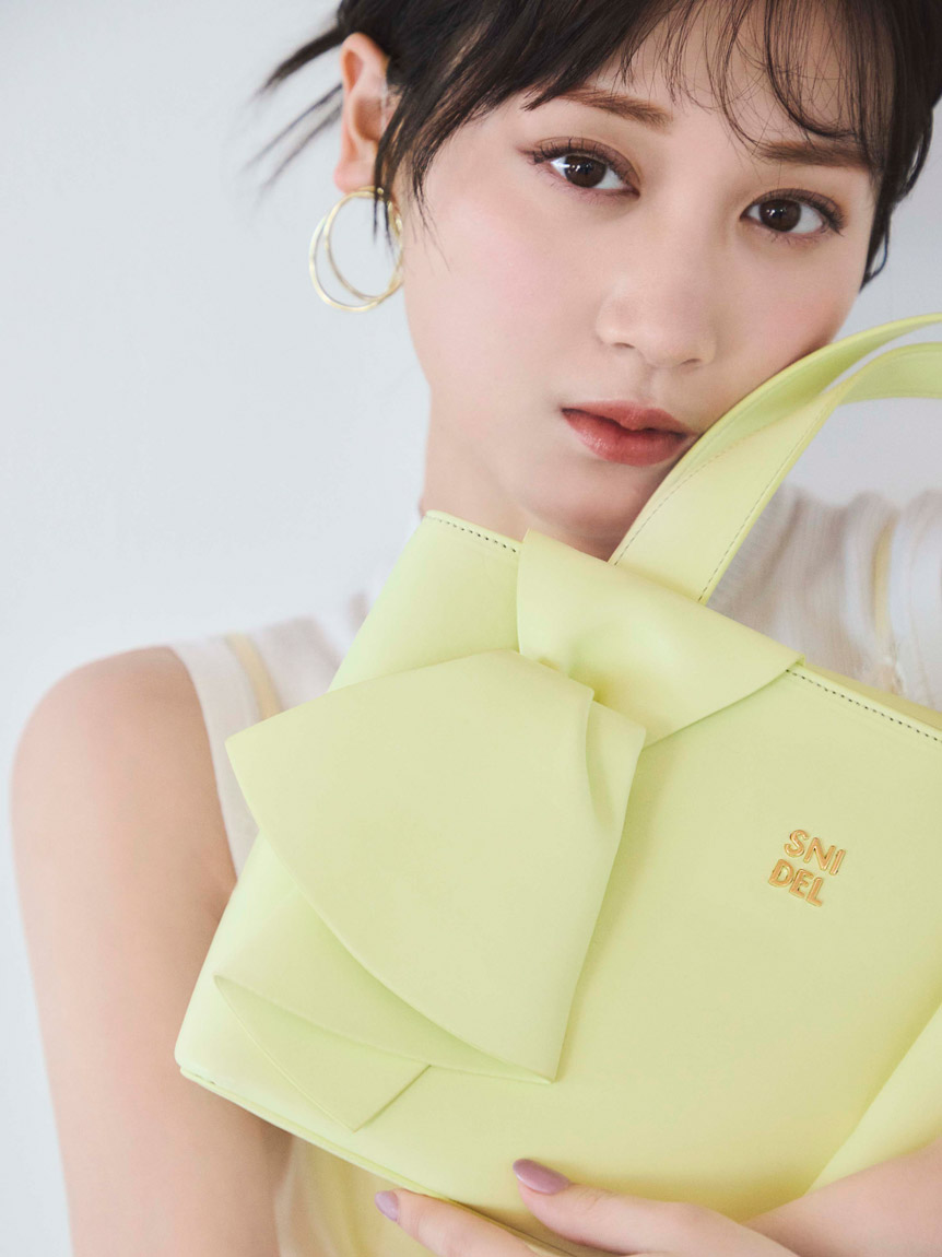snidel♡今季♪トップリボンバッグ リボンバッグ(すべてのバッグ)｜スナイデルホーム｜SNIDEL(スナイデル