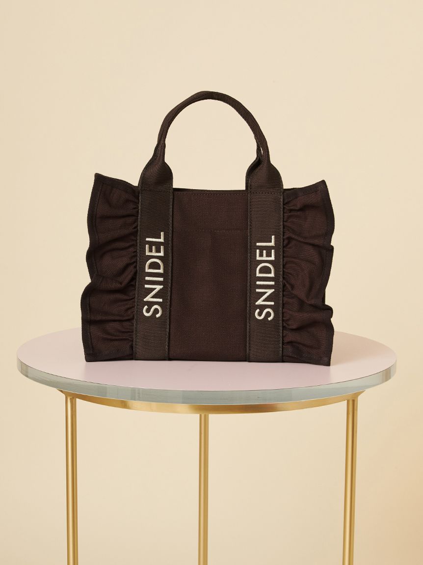 SNIDEL スナイデル フリルロゴバッグ フリルロゴバッグ(ハンドバッグ)｜バッグ｜SNIDEL(スナイデル)の通販