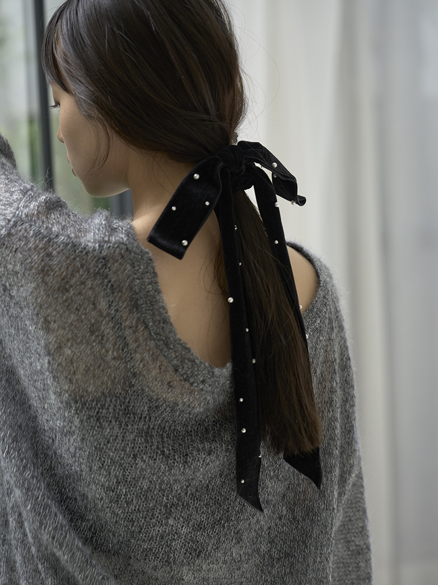 Amazon | [スナイデル] バックオープンモヘアニットプルオーバー