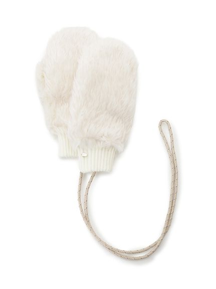 SNIDEL スナイデル ボアミトン ホワイト ボアミトン(その他)｜アクセサリー｜SNIDEL(スナイデル)の通販サイト