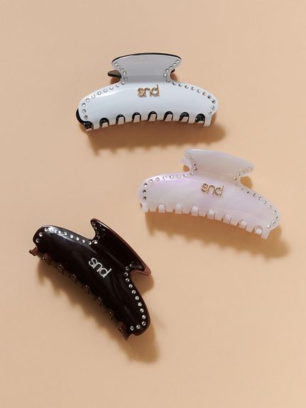 sndロゴ】ストーンバンス(バレッタ・ヘアクリップ)｜アクセサリー