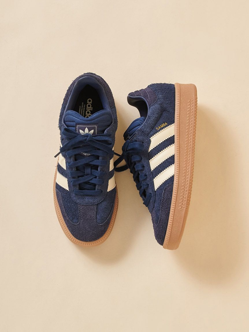 靴 SNIDEL ADIDAS SAMBA XLG BLUE adidas Samba XLG Shoes - Blue | Free Shipping with adiClub