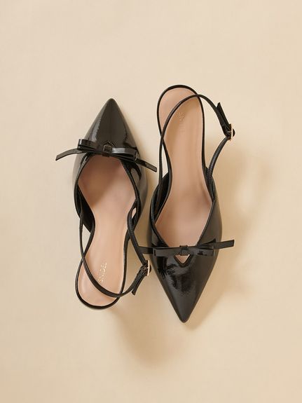 SNIDEL ラインローファーヒールパンプス ブラックS,M, L