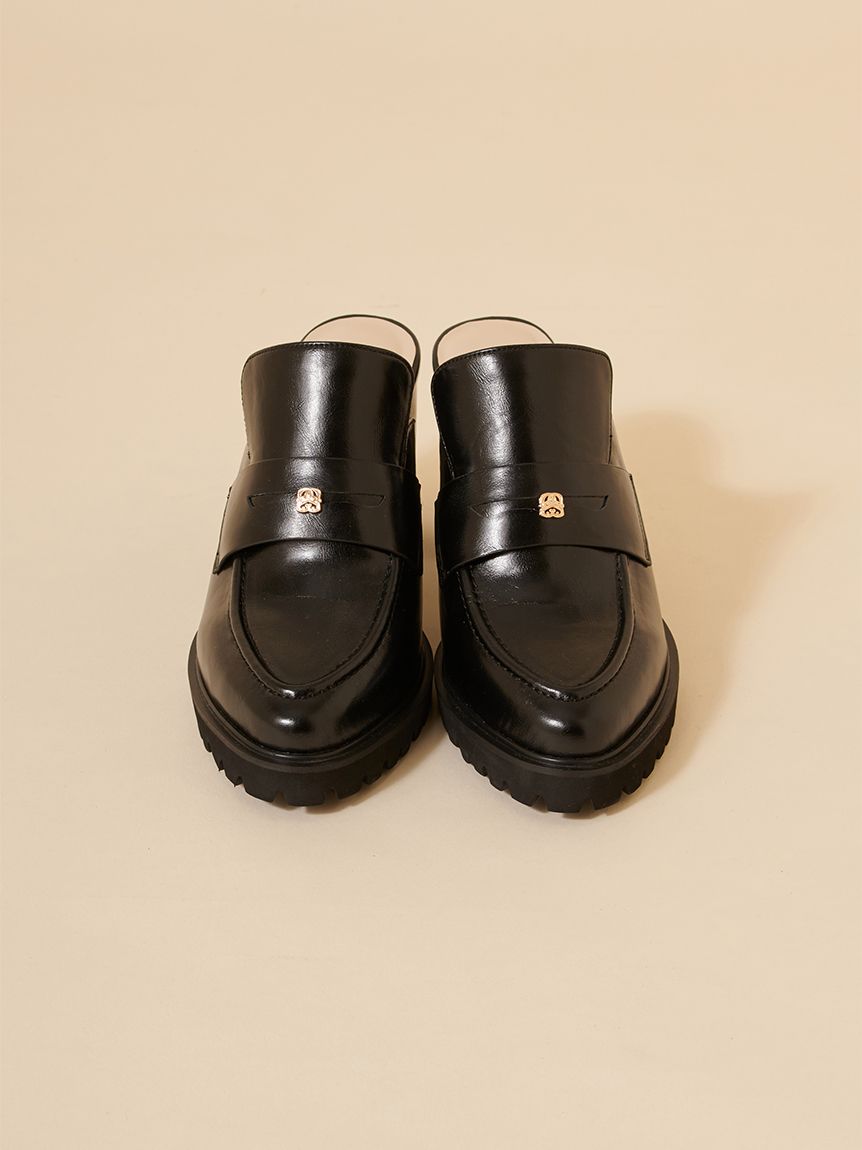 aaa様 SNIDEL スナイデル ヒール　ローファー　サボ　S SNIDEL（スナイデル）の「ヒールローファー（ローファー）」 - WEAR