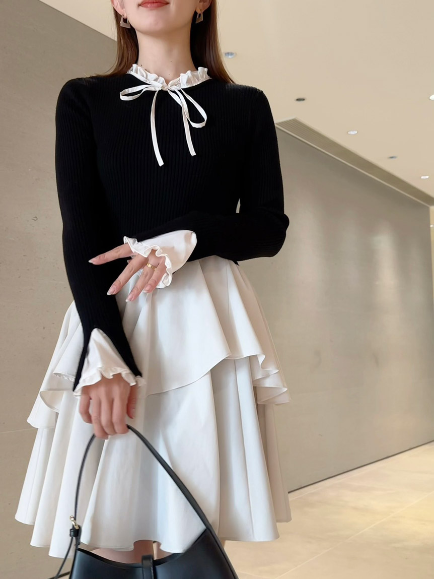 SNIDEL スナイデル　コンストラクトミニワンピース　Sサイズ ミニワンピース｜SNIDEL(スナイデル)の通販サイト【公式】