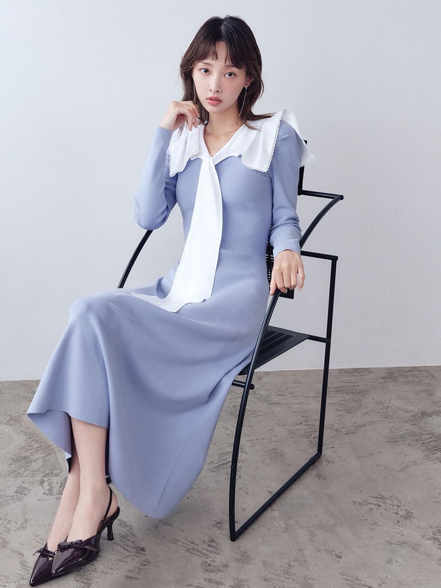 SNIDEL ワンピース ノースリーブプリントワンピース(マキシ・ロングワンピース