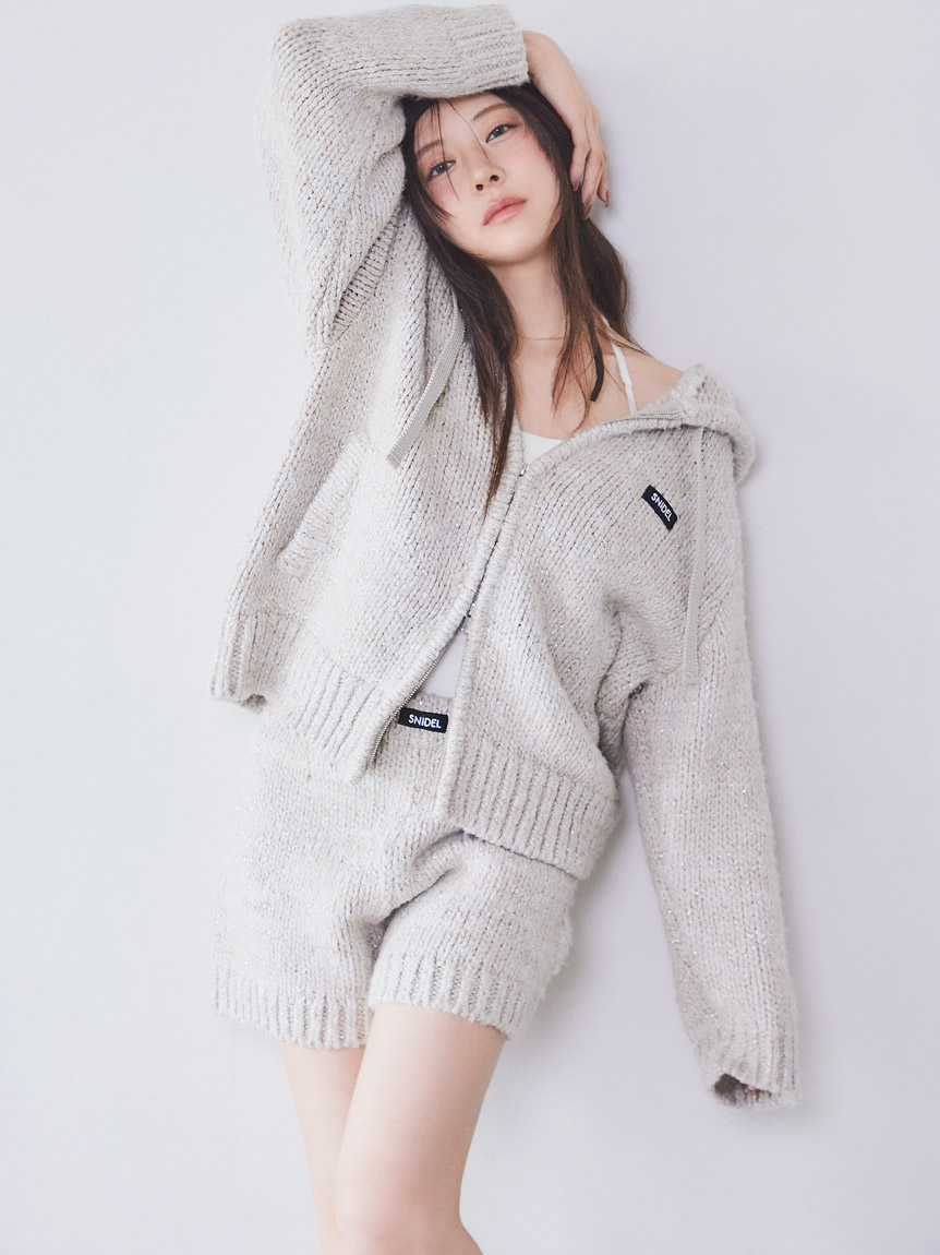 新品】ANDWANG スリップ キャミソール ショートパンツ付き