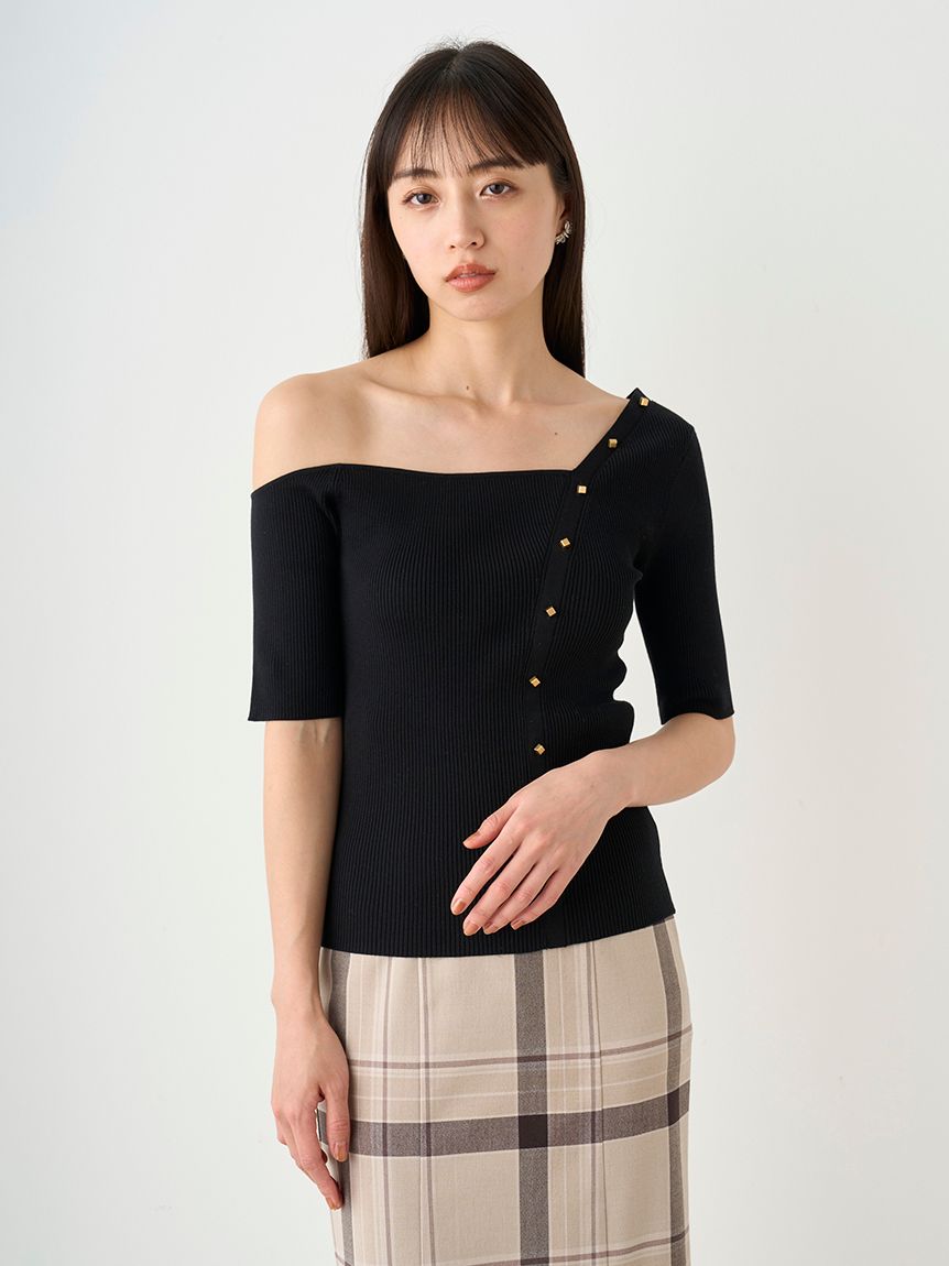 激安挑戦!! シルクブレンドアシメニットプルオーバー(ニット)|トップス 服&ファッション小物