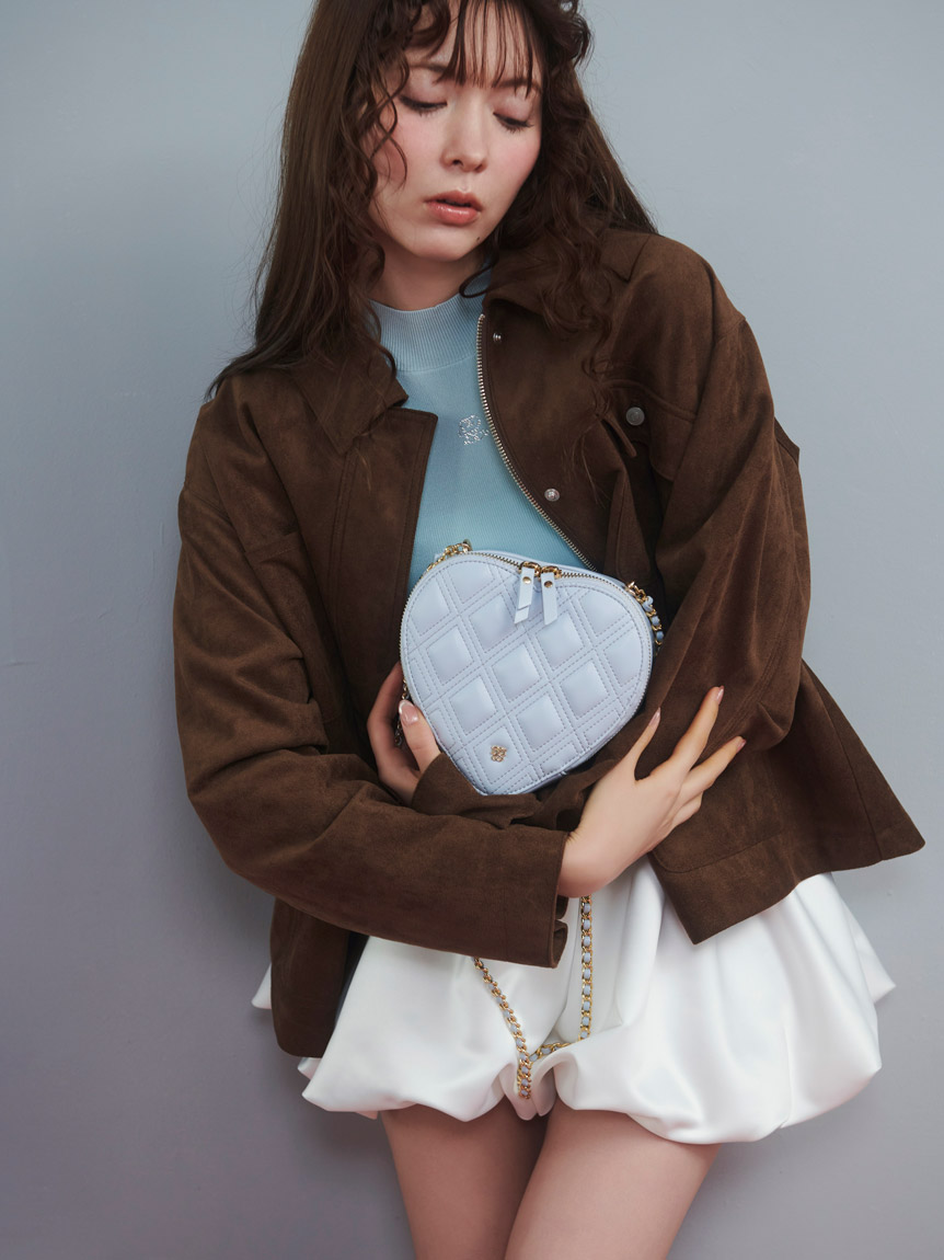 【WEB限定】ワンポイントニットトップス(LBLU-F)