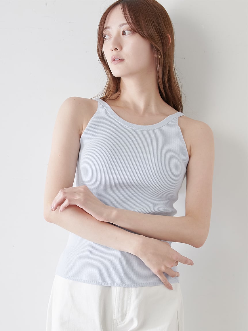 カップ付きタンクトップ(Tシャツ・カットソー)｜トップス
