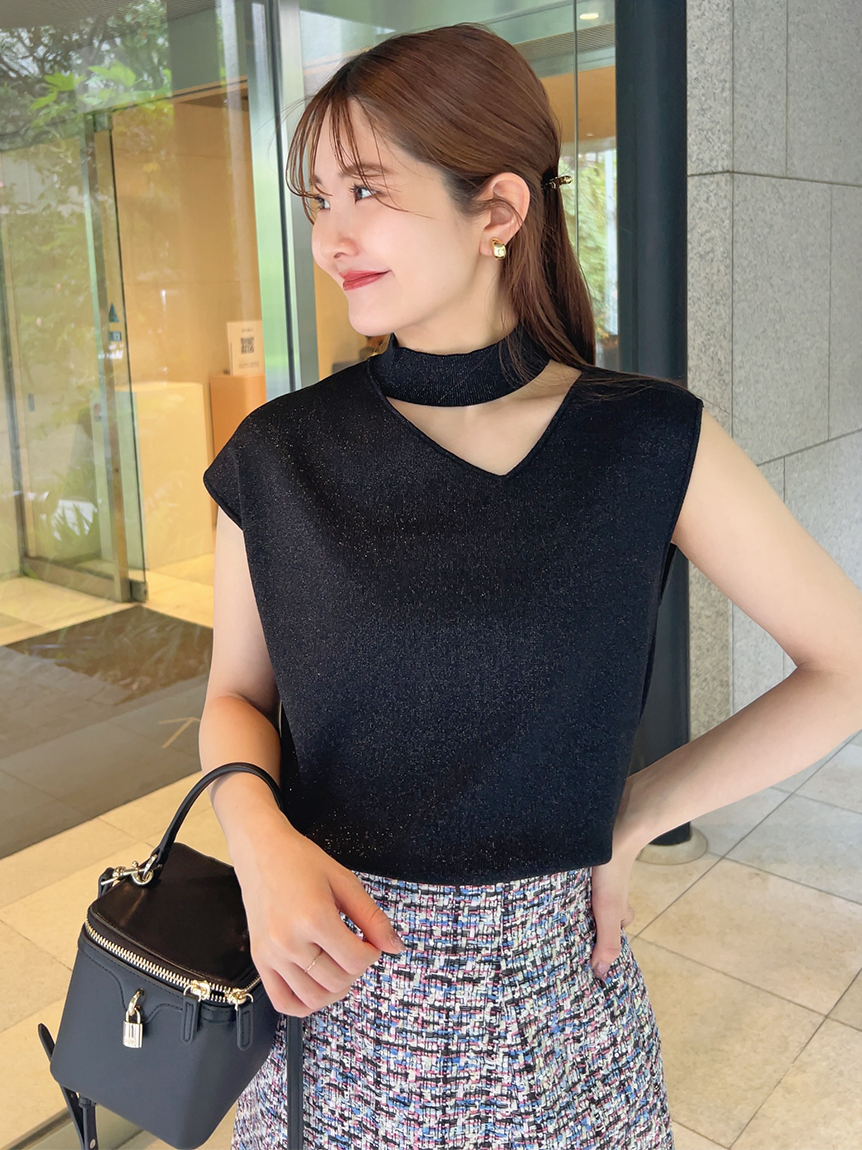 Sustainableアシメニットプルオーバー(ニット)｜トップス