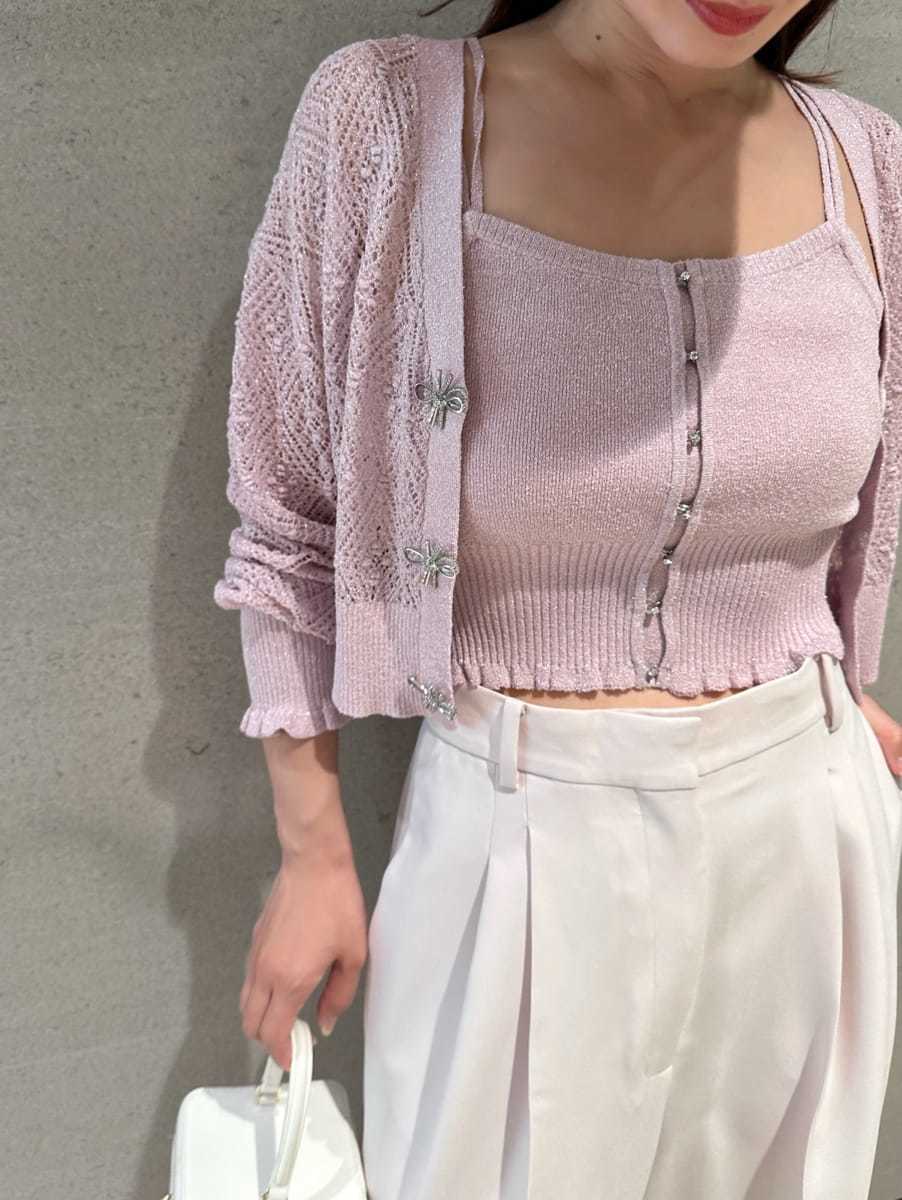 ビジューホックニットビスチェ(ニット)｜トップス｜SNIDEL