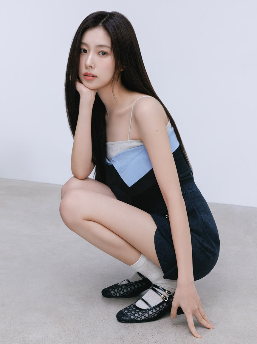 Sustainableツイストニットビスチェ(BLK-F)
