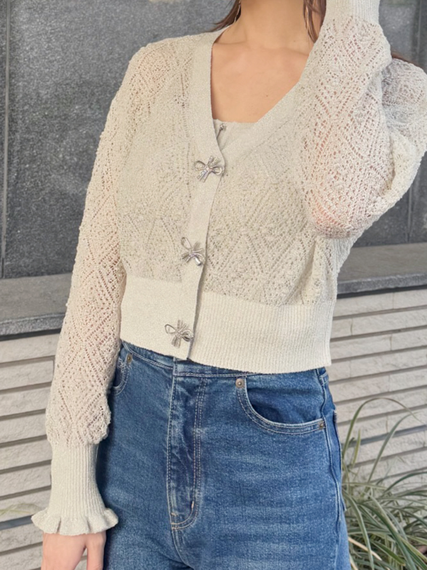 SNIDEL（スナイデル）の「【WEB限定カラーあり】リボンビジュー