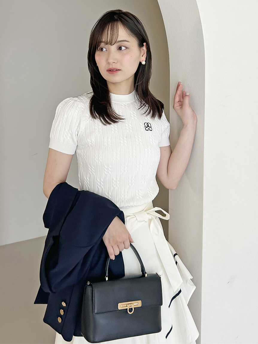 SNIDEL（スナイデル）の「ワンポイントニットプルオーバー
