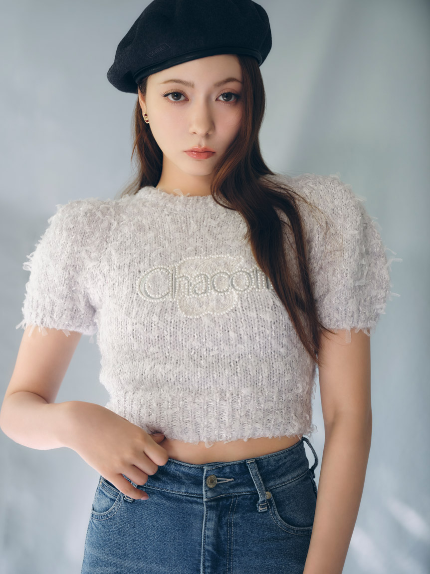 snidel×Chacott ジャガードハーフプルオーバー Chacott】ジャガードハーフプルオーバー(ニット)｜トップス｜SNIDEL