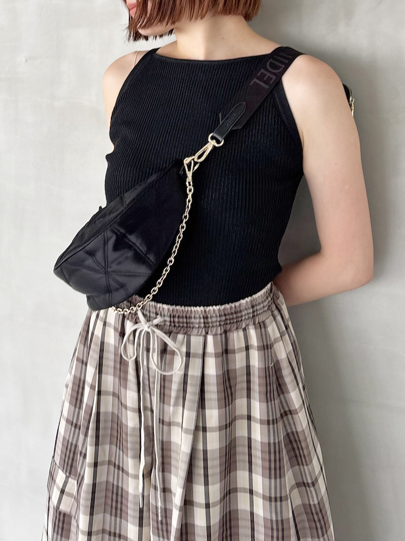 SNIDEL 黒 カップイン付きキャミトップス ONE SIZE カップインキャミソール（キャミソール）｜SNIDEL（スナイデル
