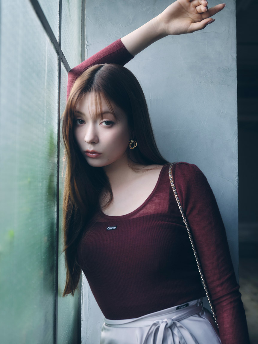 Chacott】シアーリブニット(ニット)｜トップス｜SNIDEL(スナイデル)の