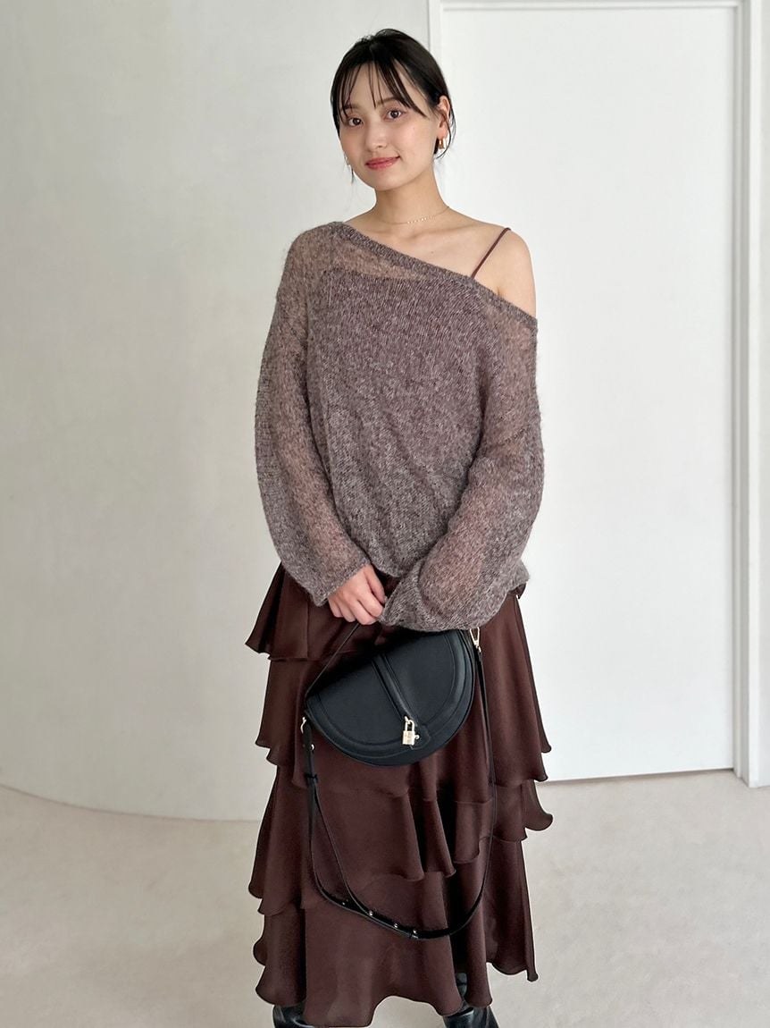 お値下げ！新品未使用☆スナイデル☆アウター+セーター ARCADE ニット セーター 秋服 ノルディック柄 オーバーサイズ