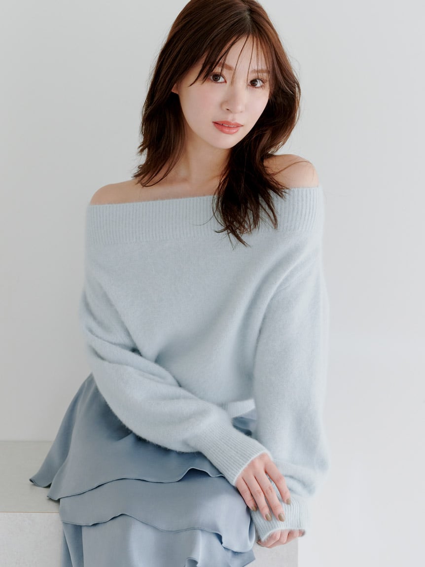 新作新品　スナイデル♡フォックスカシミヤミニスカート SNIDEL（スナイデル）の「ボックスミニスカート（スカート