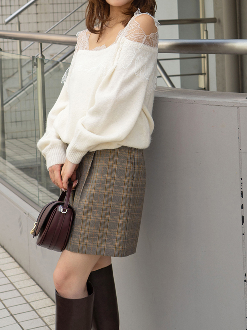 スナイデル トップス 001 ホワイト SNIDEL（スナイデル）の「フロントジップシャーリングシャツ