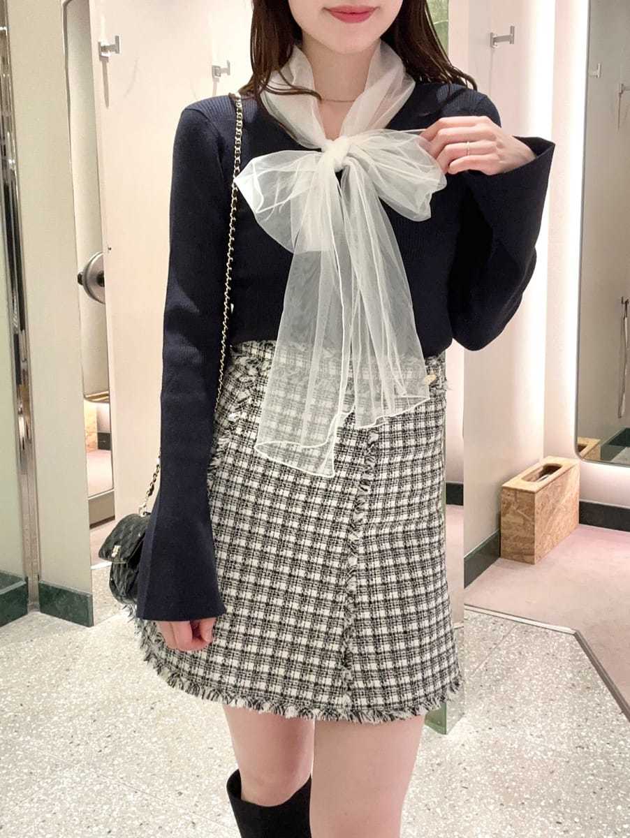 ニュアンスリボンニットプルオーバー(ニット)｜トップス｜SNIDEL