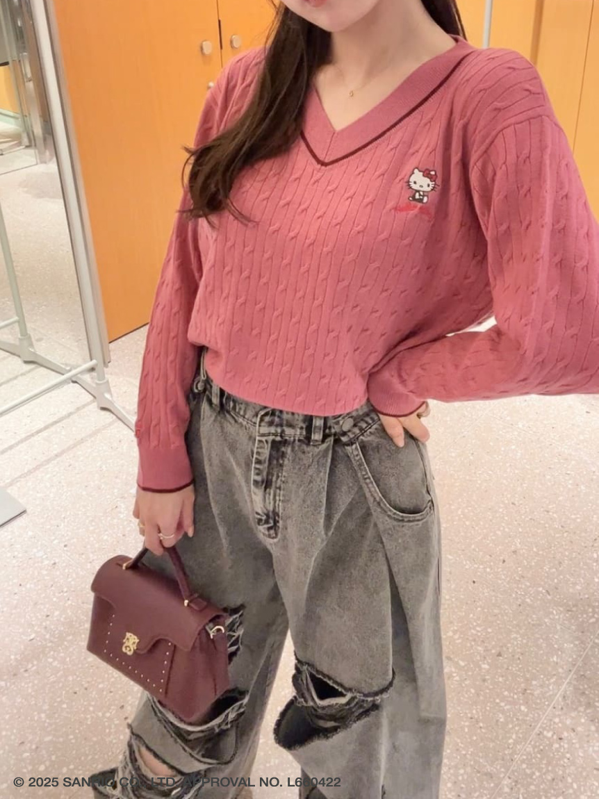 HELLO KITTY】ケーブルプルオーバー(ニット)｜トップス｜SNIDEL