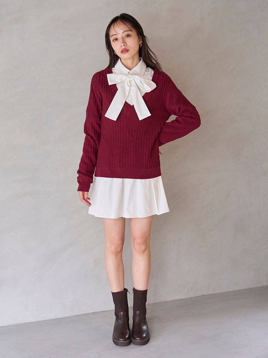 SNIDEL スナイデル シャツコンビチュニック シャツコンビチュニック(シャツ・ブラウス)｜トップス｜SNIDEL