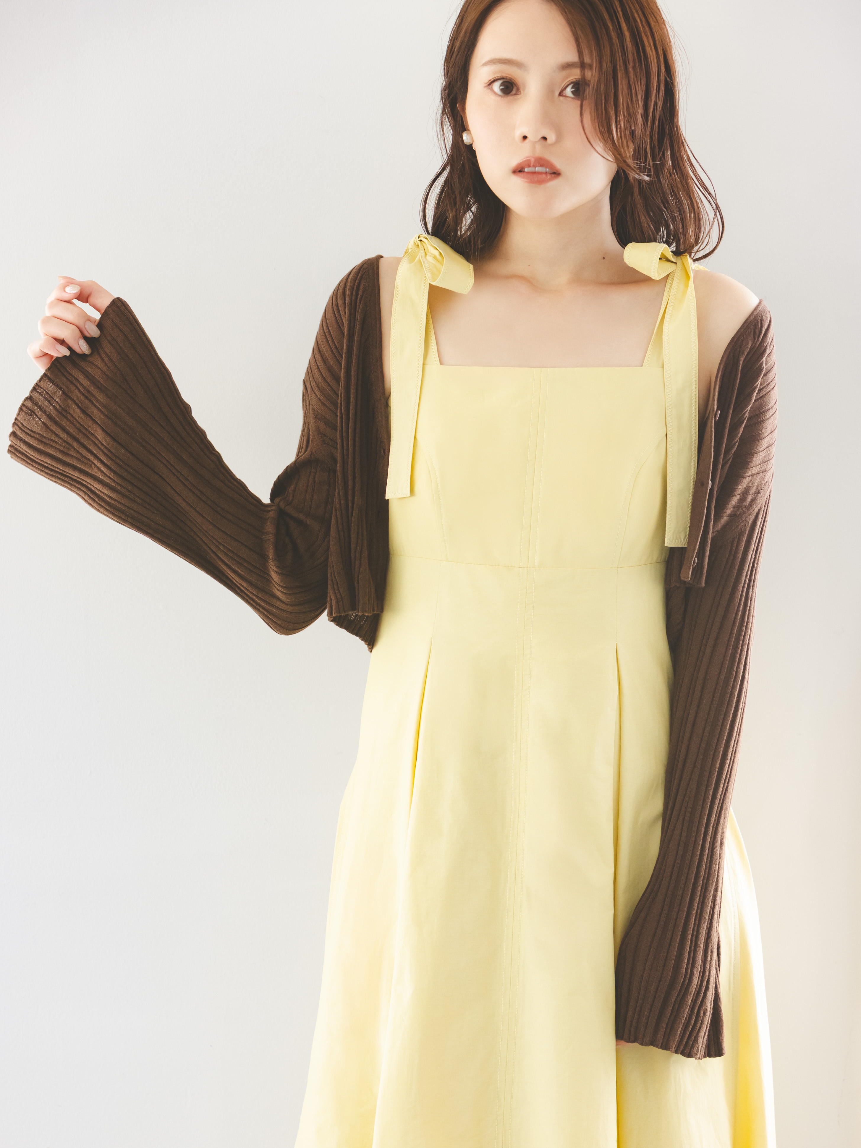 シンプルリブカーディガン(カーディガン)｜トップス｜SNIDEL