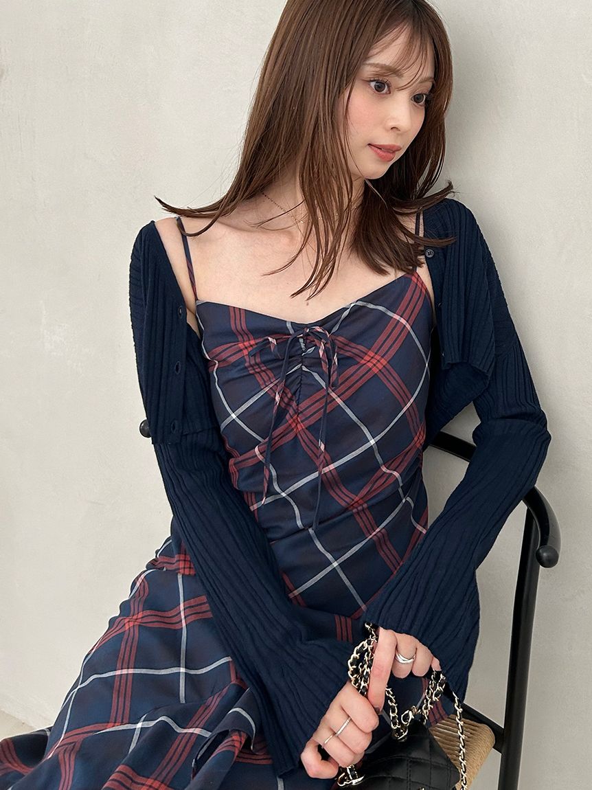 シンプルリブカーディガン(カーディガン)｜トップス｜SNIDEL