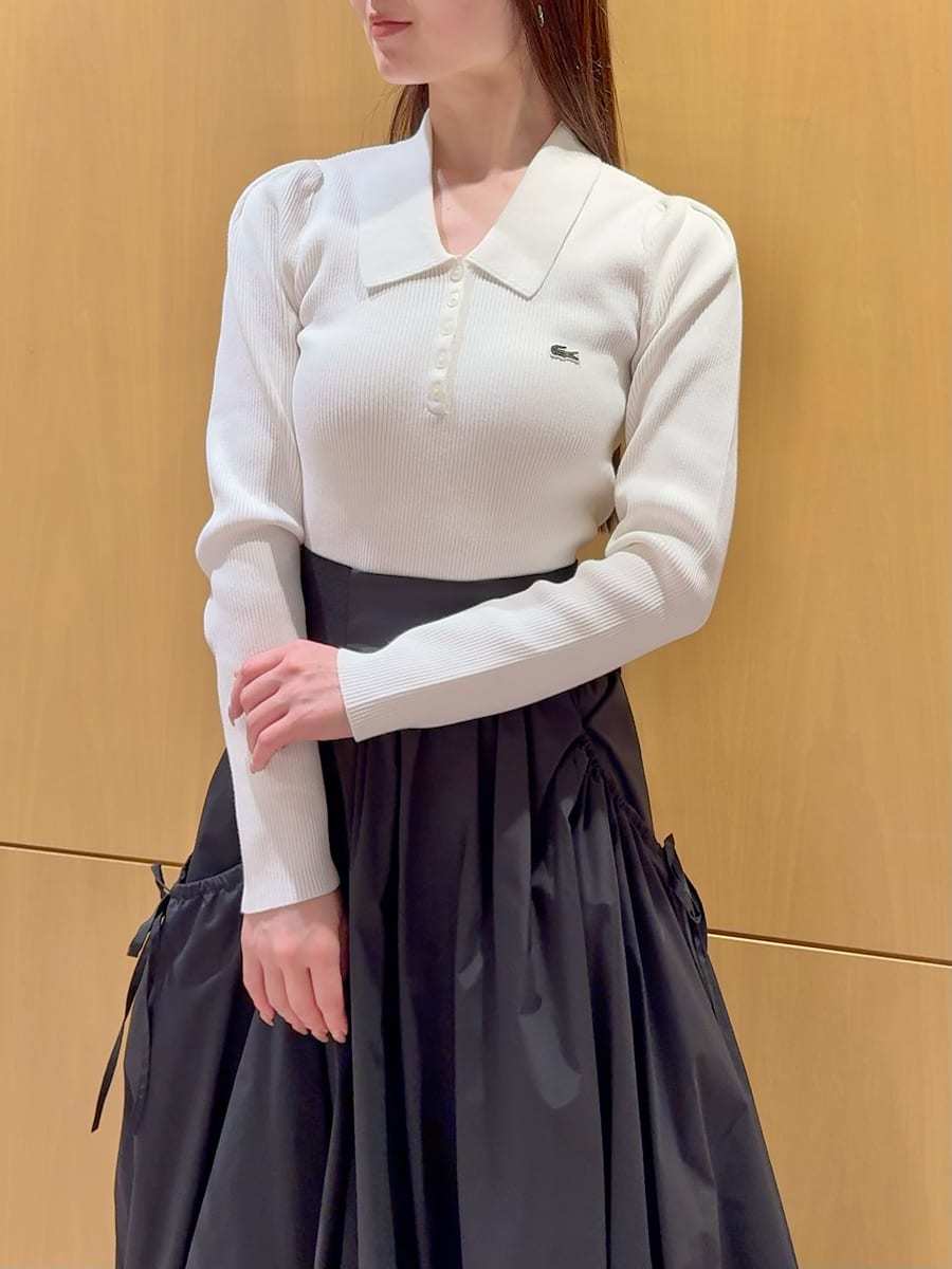 LACOSTE/ポロリブニット(ニット)｜トップス｜SNIDEL(スナイデル)の通販