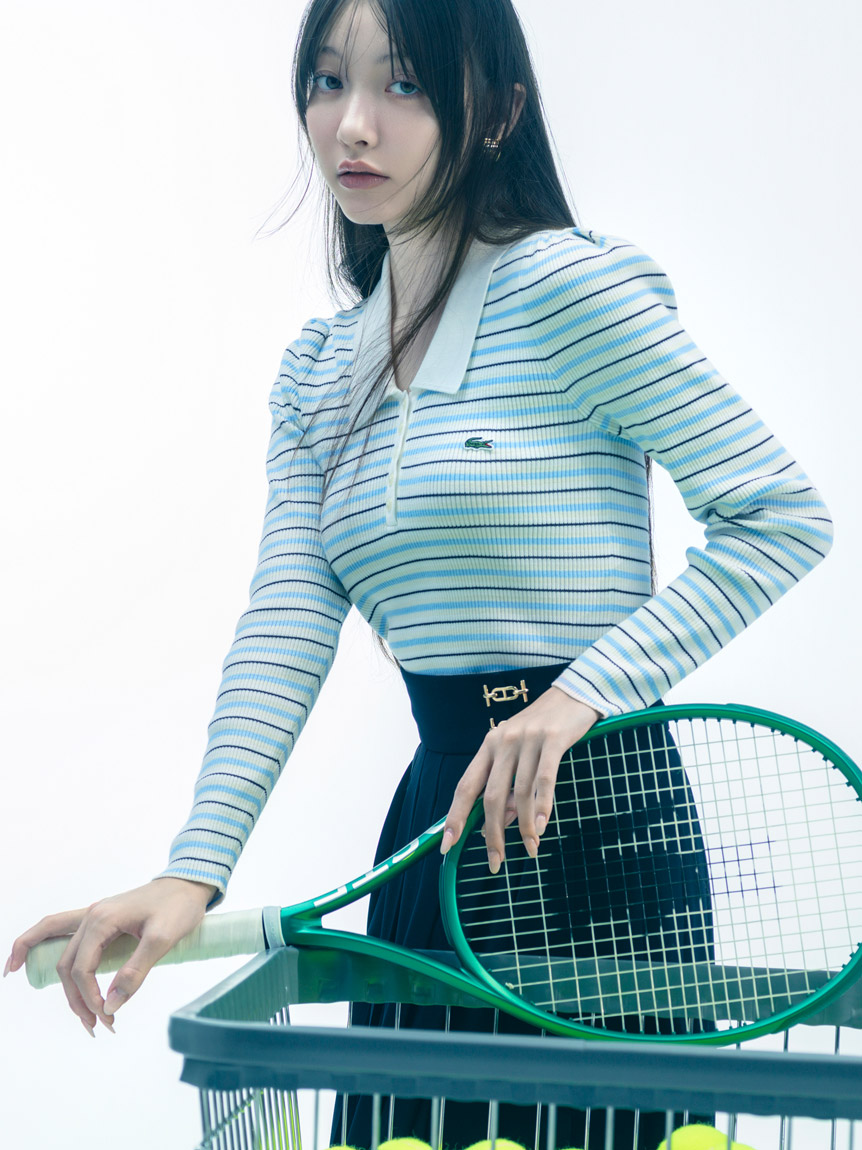 LACOSTE ポロシャツ SNIDEL スナイデル　ラコステ cf019-51498-d01b.jpg?basethum=225