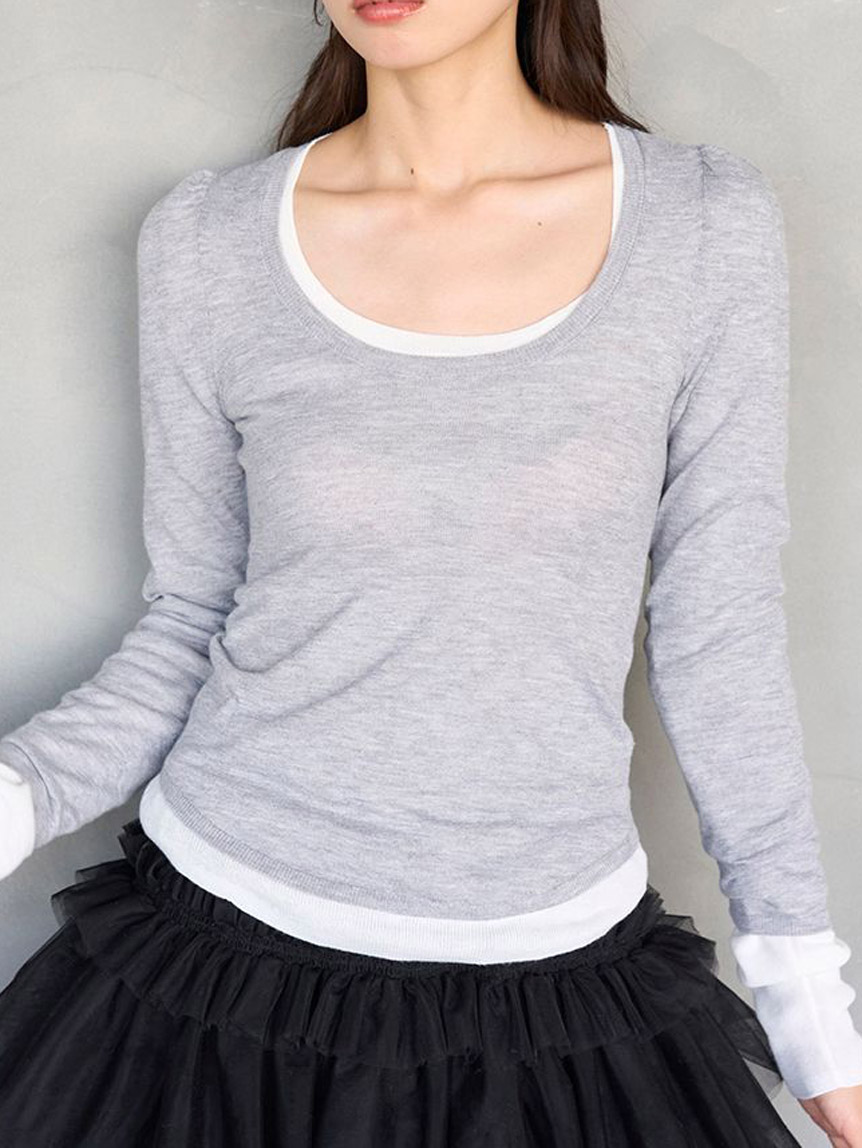 レイヤードニット(ニット)｜トップス｜SNIDEL(スナイデル)の通販サイト