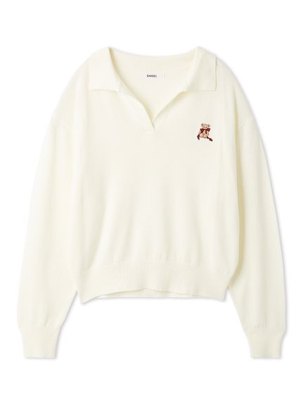 リボンベアスキッパーニットプルオーバー(ニット)｜トップス｜SNIDEL