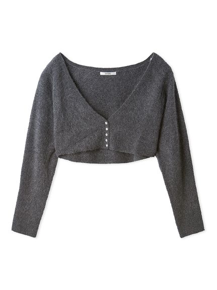 SNIDEL 未使用カーディガン 定価15400 Sustainableメタルボタンシアーカーディガン(ニット)｜トップス