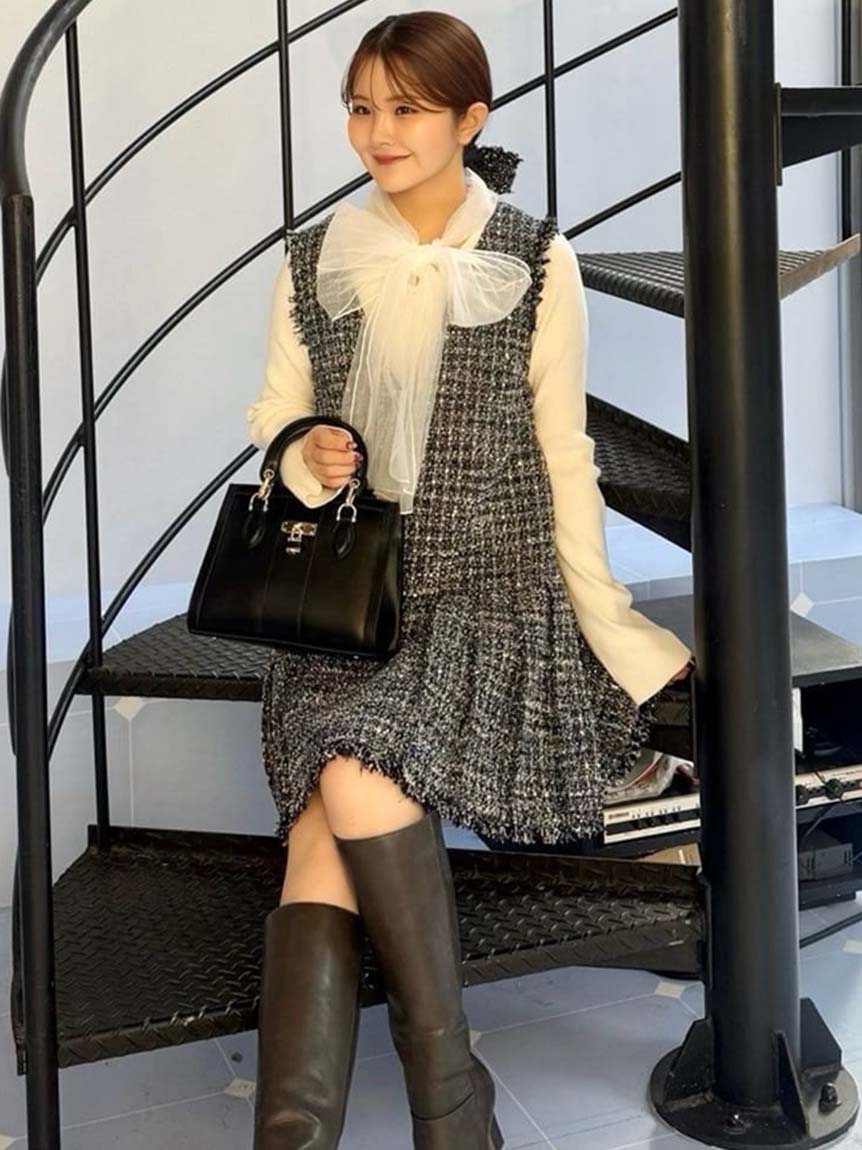 ボウタイニットプルオーバー(ニット)｜トップス｜SNIDEL(スナイデル)の