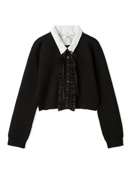 フリルニットカーディガン(カーディガン)｜トップス｜SNIDEL