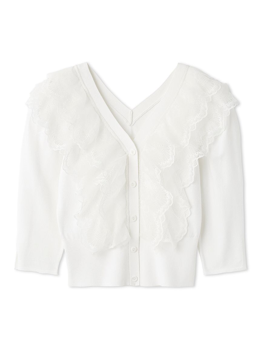 チュールフリルニットプルオーバー(ニット)｜トップス｜SNIDEL