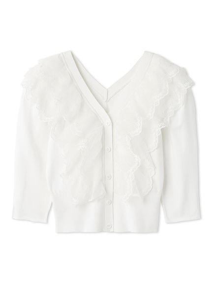 チュールフリルニットプルオーバー(ニット)｜トップス｜SNIDEL