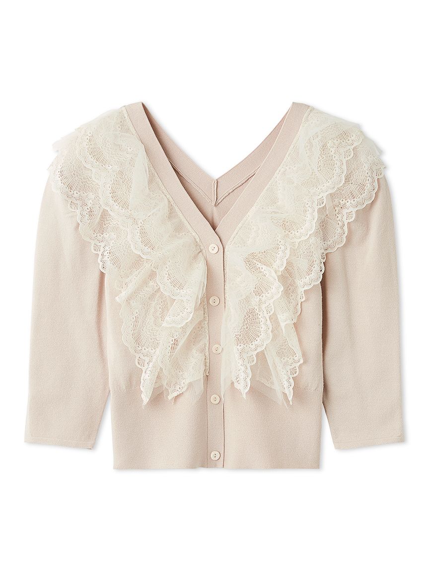 スナイデル　チュールフリルニットプルオーバー チュールフリルニットプルオーバー(ニット)｜トップス｜SNIDEL