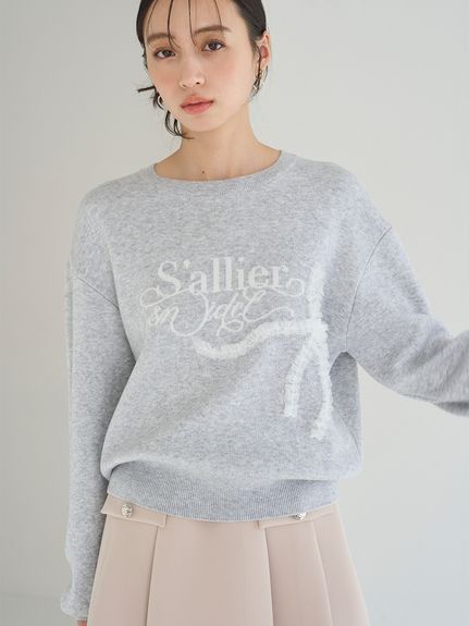 snidel ファーパイルジャガードニット SNIDEL - スナイデル ファーパイルジャガードニット 白ニットの通販 by