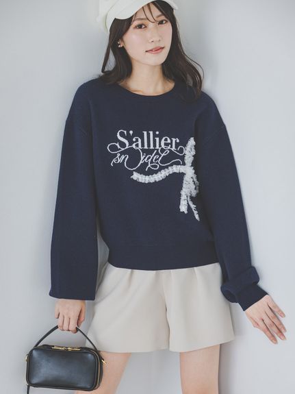 スナイデル SNIDEL モチーフジャガードニットプルオーバー SNIDEL（スナイデル）の「Sustainableモチーフジャガードニットプル