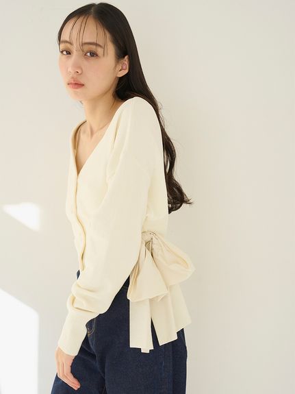 STONE  スナイデルニット　カーディガン SNIDEL（スナイデル） カーディガン デザインニットカーディガン