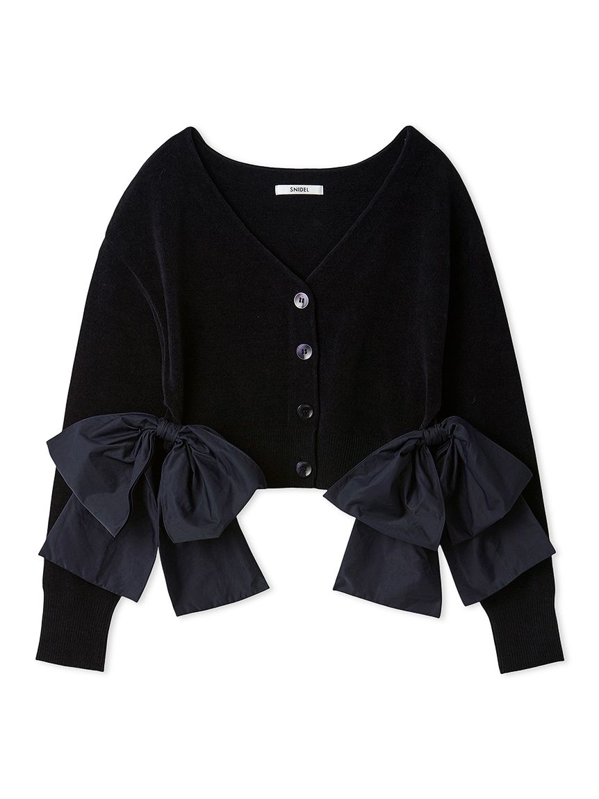 リボンドッキングカーディガン(カーディガン)｜トップス｜SNIDEL